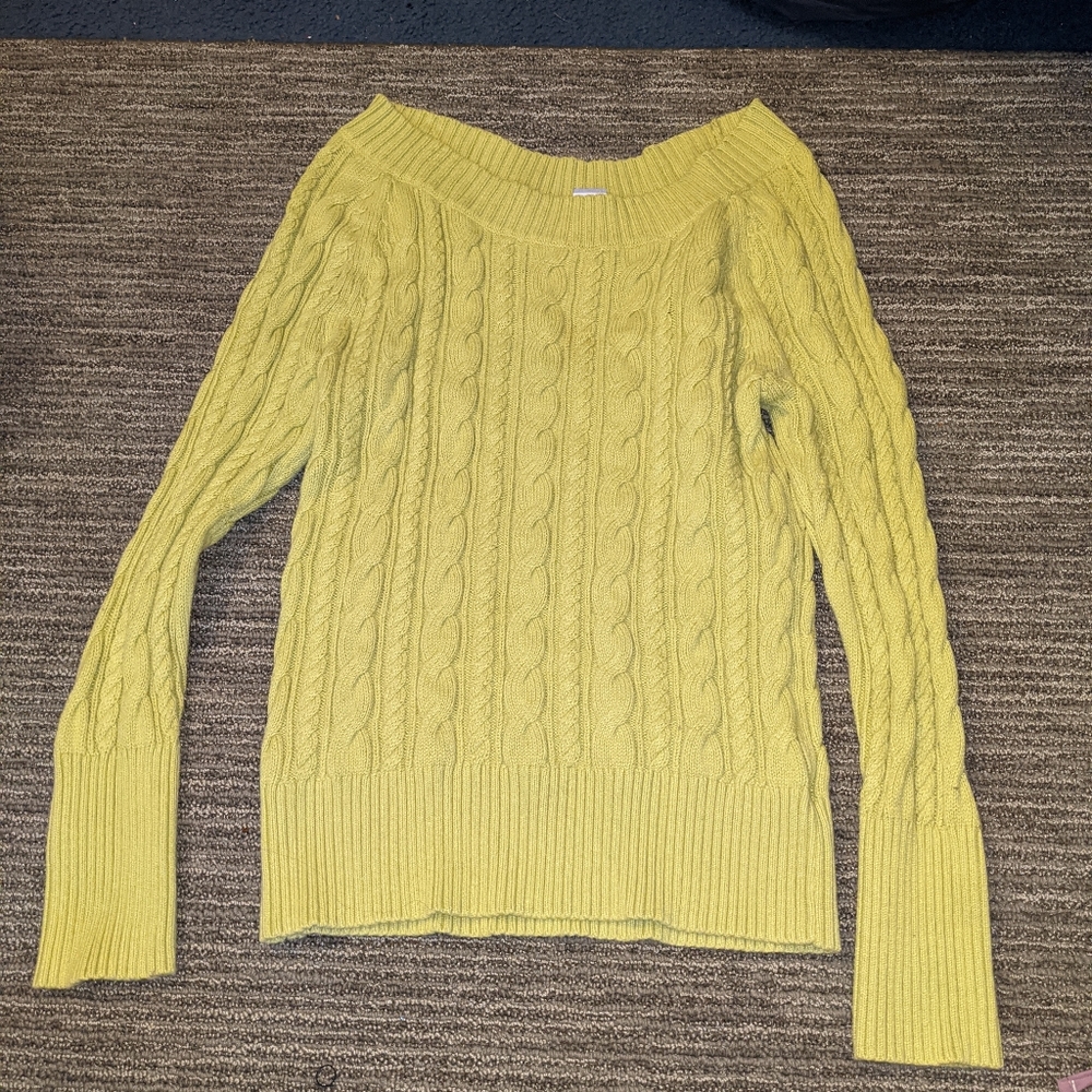 Lime green sweater
